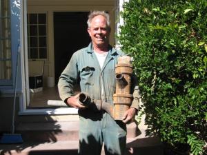 Cast iron plumbing tree trophy!